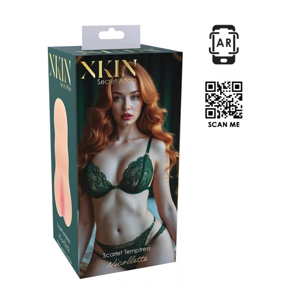 XKIN Temtress Nicolette - aidonnäköinen tekotussu‑masturbaattori (nude)