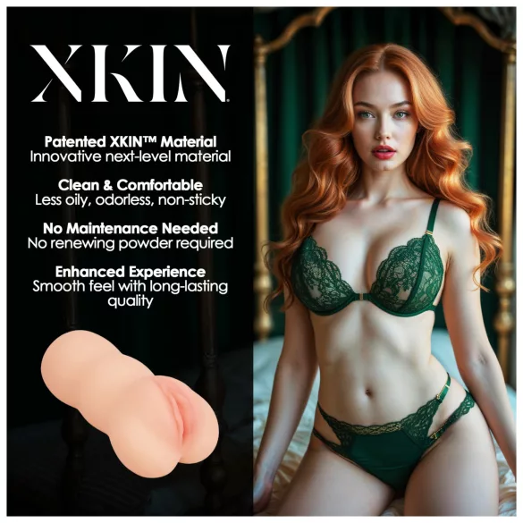 XKIN Temtress Nicolette - aidonnäköinen tekotussu‑masturbaattori (nude)