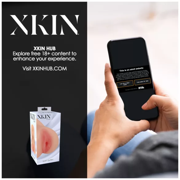 XKIN - aidon tuntuinen tekovagina-masturboija - M (nude)