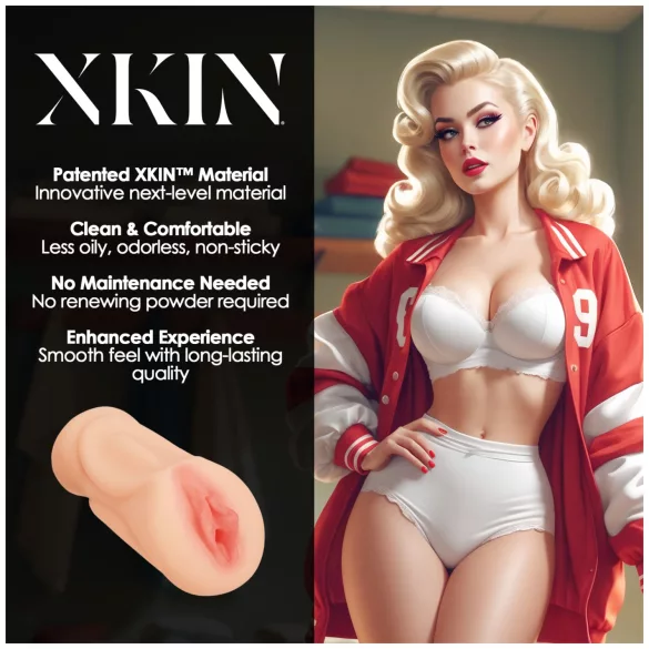 XKIN Lexi Lockerload - aidonnäköinen tekovagina-masturbaattori (nude)
