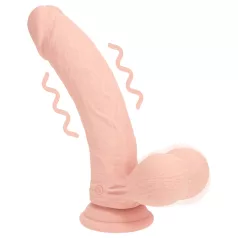   RealRock - kaksitiheyksinen realistinen vibraattori (ihonvärinen) - 18 cm