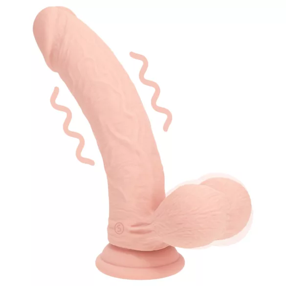 RealRock - kaksitiheyksinen realistinen vibraattori (ihonvärinen) - 18 cm