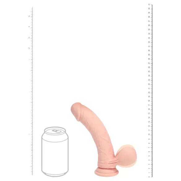 RealRock - kaksitiheyksinen realistinen vibraattori (ihonvärinen) - 18 cm