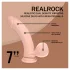 RealRock - kaksitiheyksinen realistinen vibraattori (ihonvärinen) - 18 cm