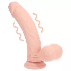   RealRock - kaksinkertaisen tiheä realistinen vibraattori (ihonvärinen) - 20 cm