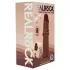 RealRock - kaksinkertaisen tiheä realistinen dildo (ruskea) - 15,5 cm