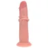 RealRock - kaksinkertaisen tiheyden realistinen dildo (ihonvärinen) - 15,5 cm