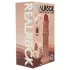 RealRock - kaksitiheyksinen realistinen dildo (rusketettu) - 15,5 cm