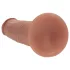 RealRock - kaksitiheyksinen realistinen dildo (rusketettu) - 15,5 cm