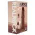 RealRock - kaksitiheyksinen realistinen dildo (ruskea) - 18,5 cm