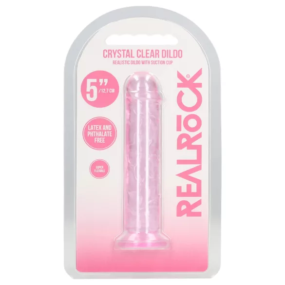 RealRock - realistinen dildo imukupilla (vaaleanpunainen) - 12,7 cm