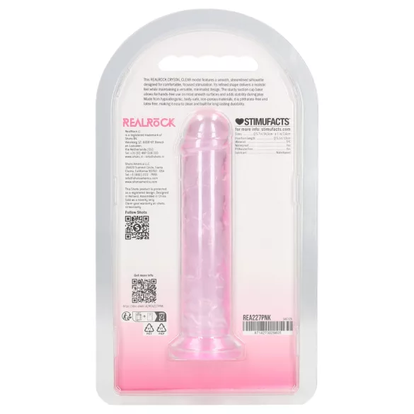 RealRock - realistinen dildo imukupilla (vaaleanpunainen) - 12,7 cm