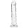 RealRock - aidonnäköinen dildo imukupilla (läpinäkyvä) - 12,7 cm
