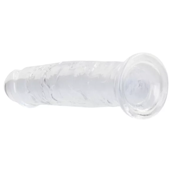 RealRock - aidonnäköinen dildo imukupilla (läpinäkyvä) - 12,7 cm