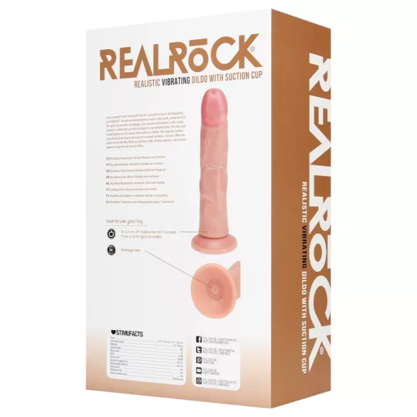 RealRock - vibraattori imukupilla - luonnollinen väri 20,5 cm