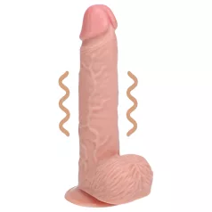   RealRock - dildo imukupilla - vibraattori - luonnollinen 18cm