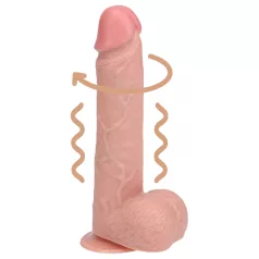RealRock - pyörivä vibraattori (luonnonvärinen, 20,5 cm)