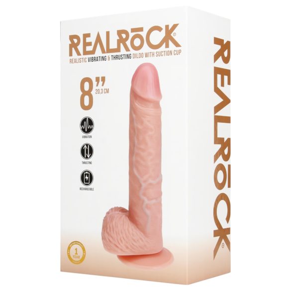 RealRock - sauva vibraattori tapakupilla - realistinen iho - 20,5 cm