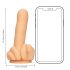 S-Line - Keskisormen dildo (nude)