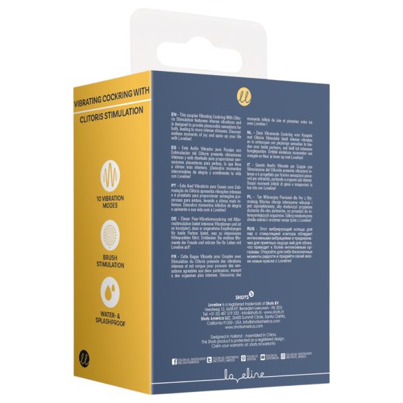 Loveline - vibraattorilla varustettu penisrengas - klitorisstimulaattori