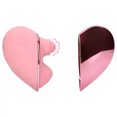   Loveline Tapping Heart - klitoriskiihotin vibraattori ladattava pinkki