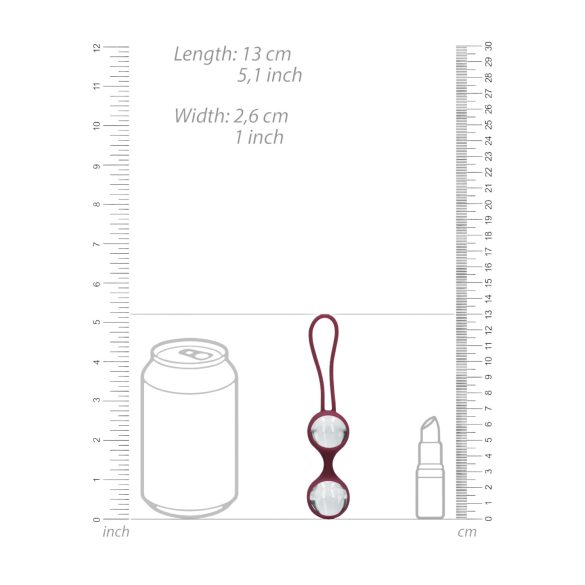 Loveline (S)explore - seksilelusetti naisille - punainen