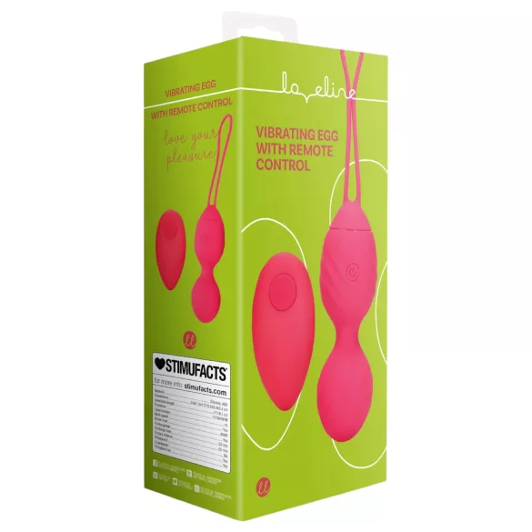 Loveline - värisevä geishakuula - uritettu pinta - pinkki