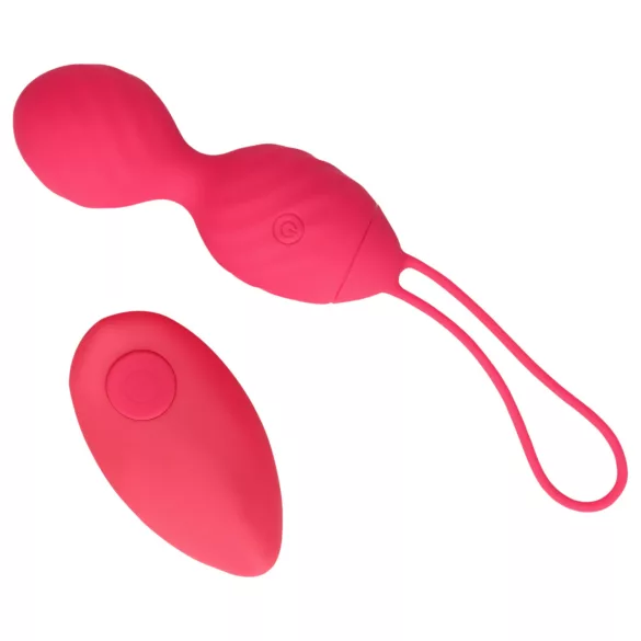 Loveline - värisevä geishakuula - uritettu pinta - pinkki