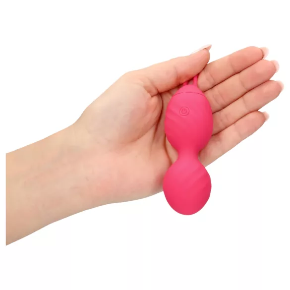 Loveline - värisevä geishakuula - uritettu pinta - pinkki