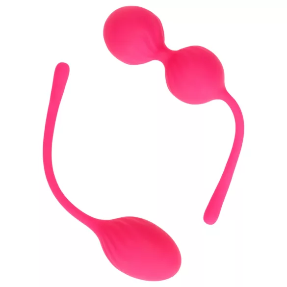 Loveline - Kegel-pallot setti - painotettu - 2 osaa - pinkki