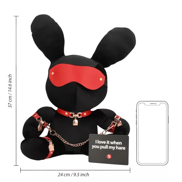 Bondage Rabbit - BDSM pupujussisetti - musta