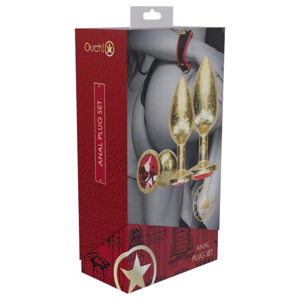 Ouch! - anustappi setti - kulta