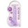 REALROCK - läpinäkyvä realistinen dildo - violetti (17 cm)