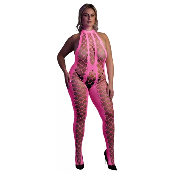 Ouch! - avoin catsuit - hohtava - pinkki