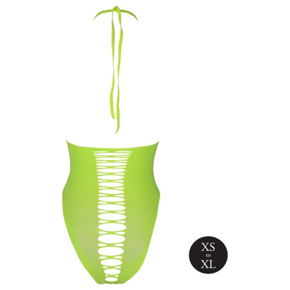 Ouch! - hehkuva avonainen body - neonvihreä