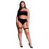 Le Désir Plus Size - 3-osainen alusvaatesetti - musta (XL-4XL)
