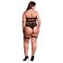 Le Désir Plus Size - 3-osainen alusvaatesetti - musta (XL-4XL)
