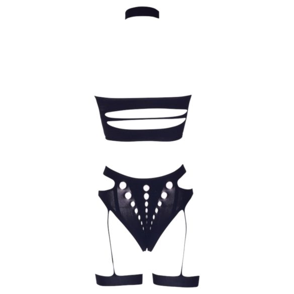 Le Désir - plus size alusasusetti - 3-osainen - musta (XL-4XL)