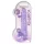 RealRock - läpinäkyvä realistinen dildo - lila 22cm