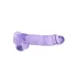 RealRock - läpinäkyvä realistinen dildo - lila 22cm