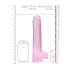 RealRock - aito dildo - läpinäkyvä pinkki 22cm