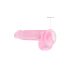 REALROCK - läpikuultava realistinen dildo - pinkki (15 cm)