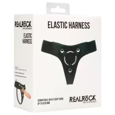 RealRock Elastic - harness alushousut strap-onille - musta