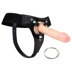 RealRock Deluxe - alusharness strap-on - musta
