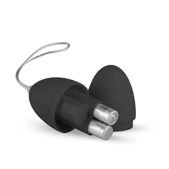 Easytoys - vibraatiomuna kaukosäätimellä 7 rytmiä musta