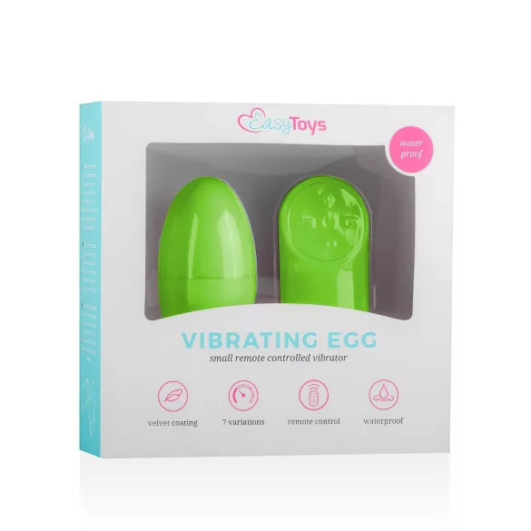 Easytoys - 7 rytmin radiovibraatio muna (vihreä)