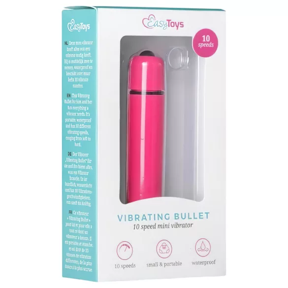 Easytoys - bullet-vibraattori - vedenkestävä - pinkki