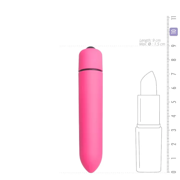 Easytoys - bullet-vibraattori - vedenkestävä - pinkki