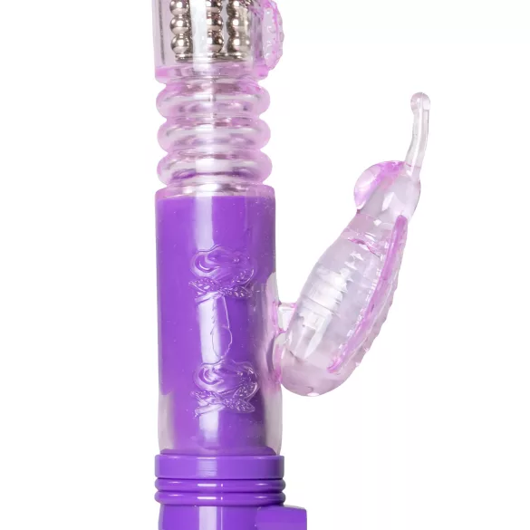 Easytoys Butterfly - pyörivä työntävä vibraattori - lila