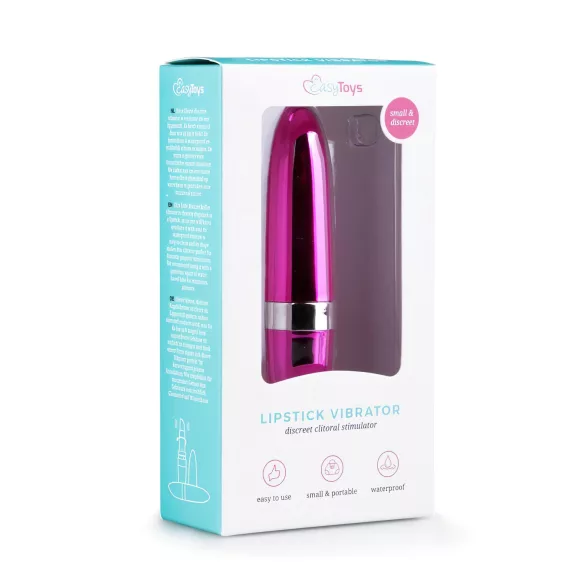 Easytoys - huulipuna vibraattori - vedenpitävä - pinkki